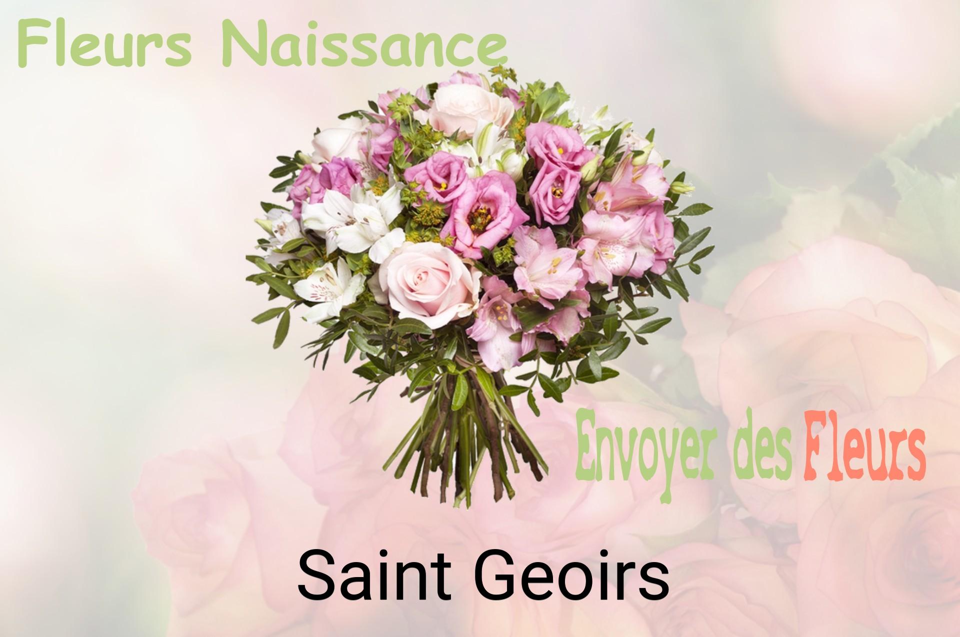 Bouquet de fleurs de naissance livré à Saint-Geoirs